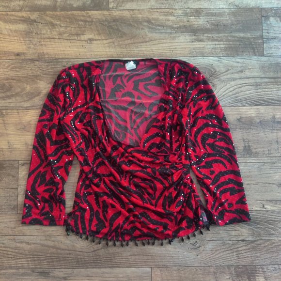 red tiger print